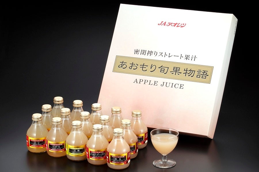 ＜産地直送JAタウン＞ りんごジュース(果汁100％密閉搾りストレート）あおもり旬果物語（180ｍｌ×15本）