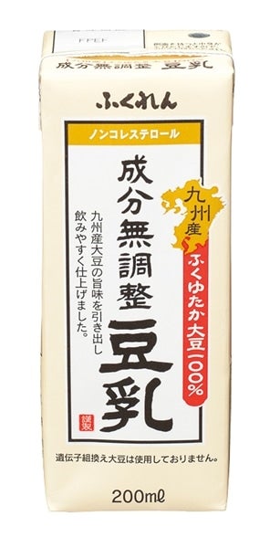 ＜産地直送JAタウン＞ ふくれん 九州産ふくゆたか大豆成分無調整豆乳２００ｍｌ