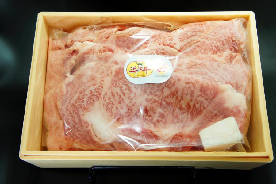 【お歳暮】【いい肉の日】宝牧場近江牛ロースすき焼き 1kg