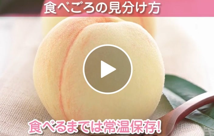 JA全農おかやま　おいしく白桃を食べるコツ動画