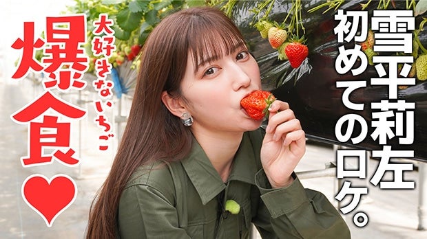 【産地ロケ】雪平莉左が大好きな苺を食べまくる！in新潟県新発田市