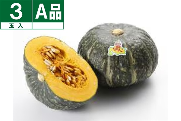 JAさっぽろ 大浜みやこかぼちゃA品3玉入《8月中旬～発送開始