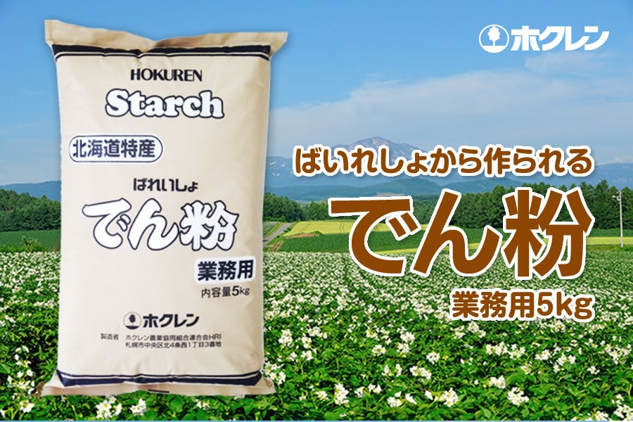 新色 北海道産 馬鈴薯でんぷん 20kg 5kg×4袋 北海道産じゃがいも100%