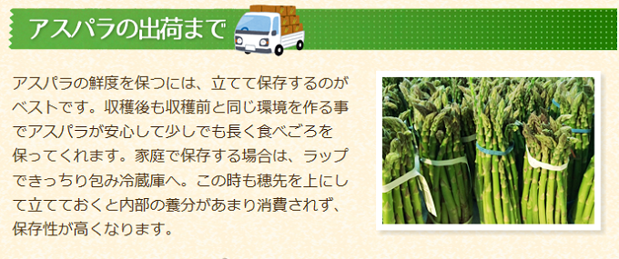 “ハウスGアスパラ"
