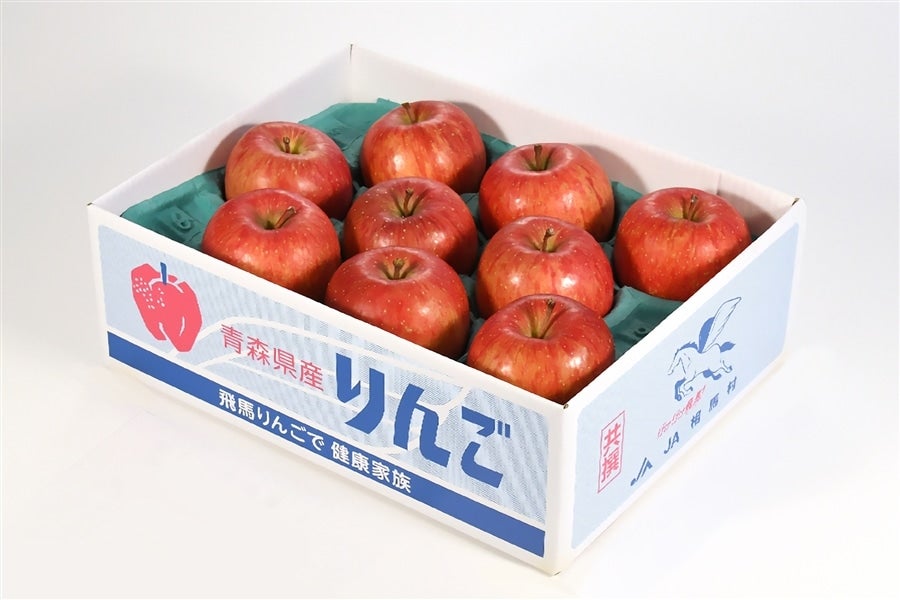 【わんどのサンふじ】10玉(ｷｬｯﾌﾟ付)約2.5〜3kg…林檎自慢！JA相馬村より