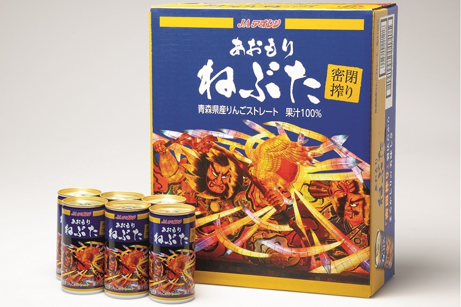国消国産】密閉搾り あおもりねぶた(195g×24缶,果汁100％): JA全農