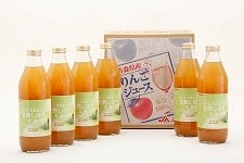 おいしさ丸ごと甘熟しぼり 王林 (1L×6本)【無添加 果汁100%ｼﾞｭｰｽ】