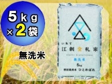 特別栽培米 江刺金札米 ひとめぼれ 無洗パック米（5kg×2袋)