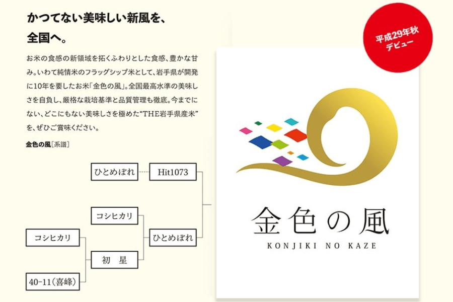 岩手県産 精米 「金色の風」２㎏+５㎏ 計７㎏ 純情産地 岩手県産 精米 「金色の風」2㎏+5㎏ 計7㎏ 純情