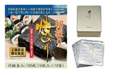 初採り 焼きのり 全型 100枚 缶入 10枚×10袋