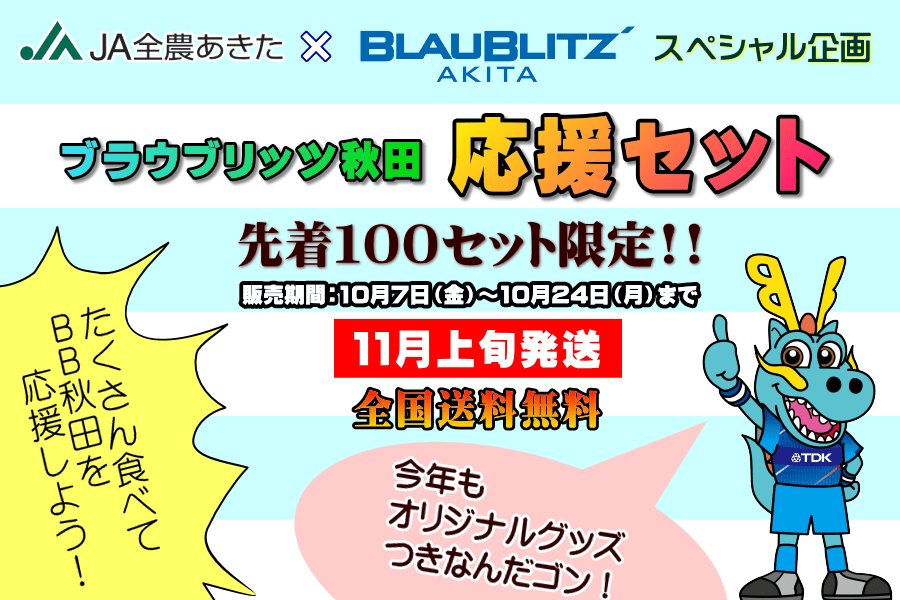 【2021年版】ブラウブリッツ秋田応援セット