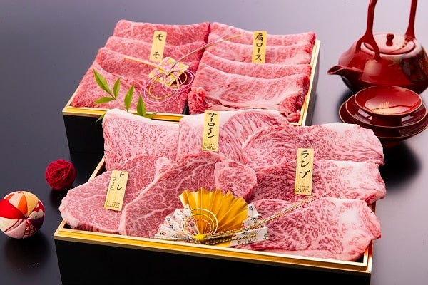 A5ランク「山形牛」おせち（ステーキ・すき焼き用）《冷凍