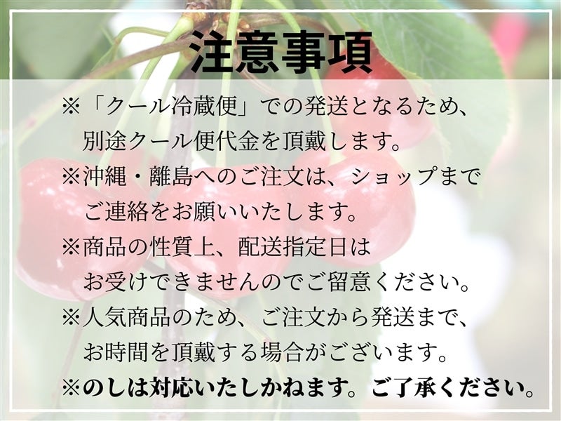 のしなし】さくらんぼ紅秀峰 200g×4パック 計800g: 小さな のしなし】さくらんぼ紅秀峰 200g×4パック 計800g: 小さな