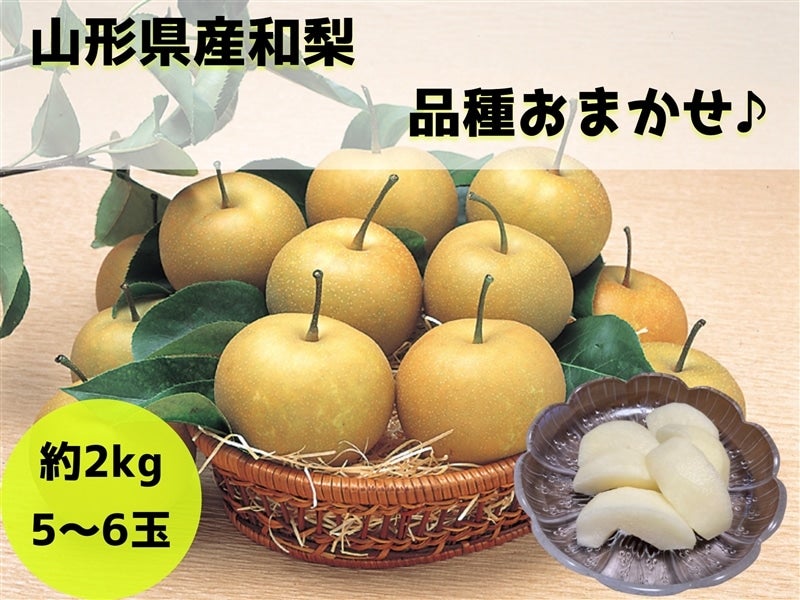 山形県産和梨（品種おまかせ）約2㎏: 小さなYAMAGATAマルシェ