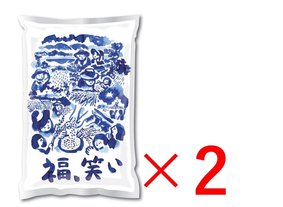 精米２kg×2袋〈令和５年産〉:　通販　福島県オリジナル米　お取り寄せ　「福、笑い」　ＪＡ全農福島|【ＪＡタウン】産地直送