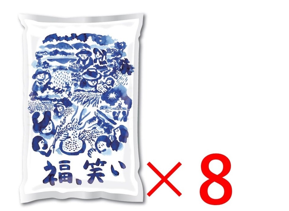 福島県オリジナル米　「福、笑い」　精米２kg×8袋〈令和５年産〉