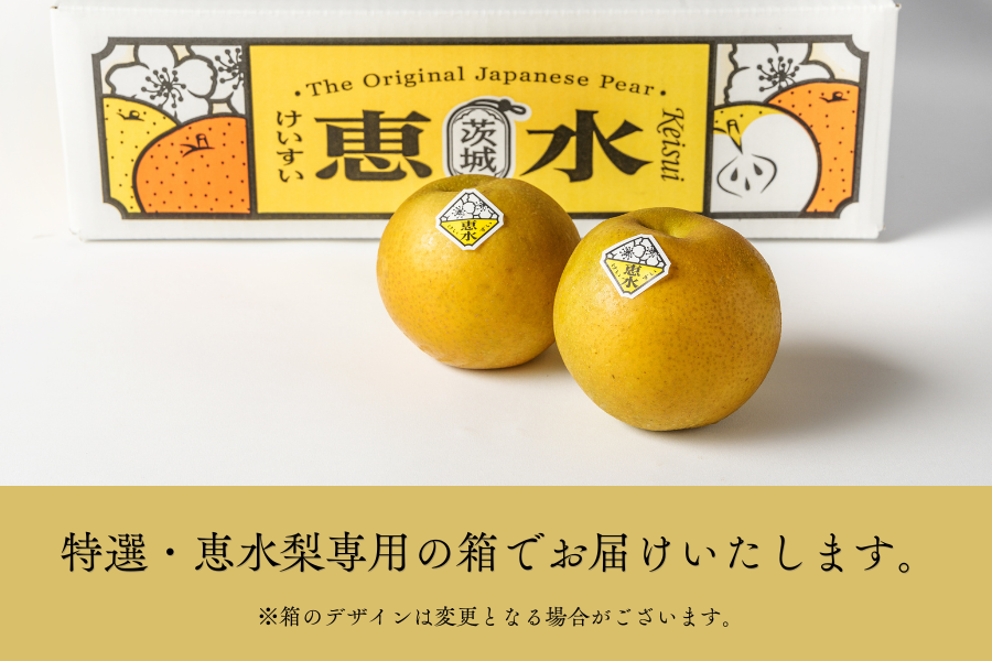 ☆茨城県産 恵水梨・特選 2.5kg JA常総ひかり【クール便・9月上旬頃