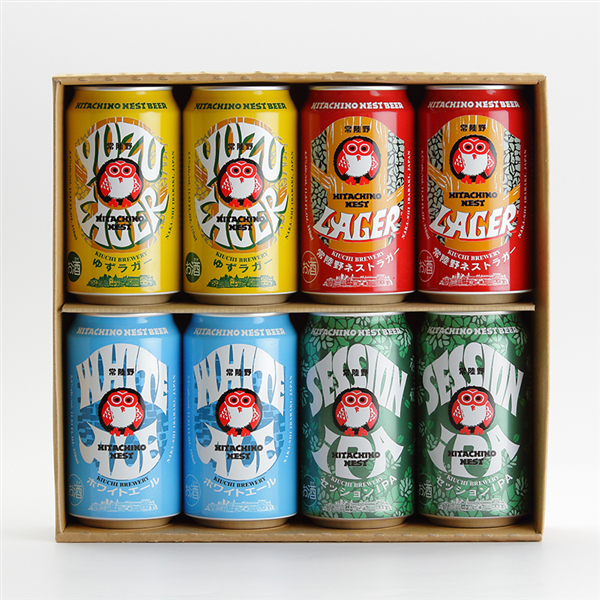 お中元】常陸野ネストビール 4種飲み比べ 8缶セット: いいものいっぱい