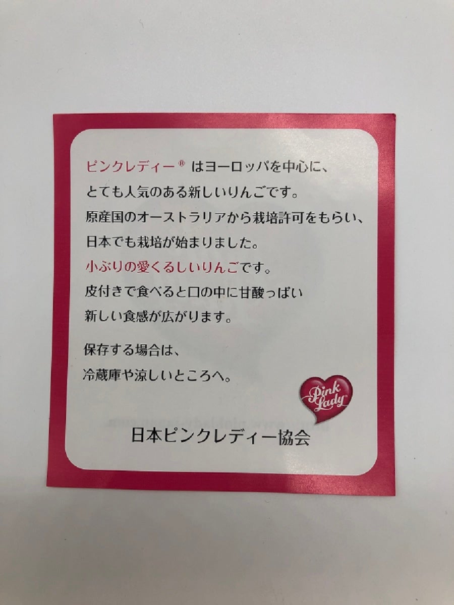 ピンクレディー(群馬県産りんご) 約5kg