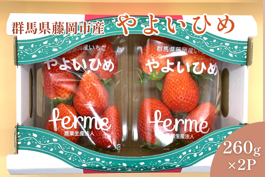 260g×2P） 群馬県産いちご「やよいひめ」: 新鮮ぐんまみのり館