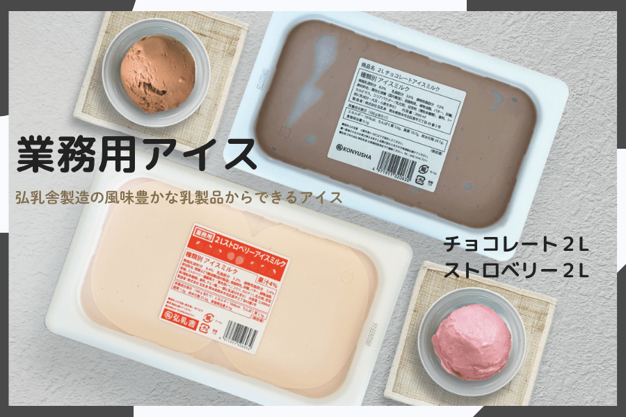送料0） 2L-CS 業務用アイス（チョコ・ストロベリー 各1本）: 酪市酪座