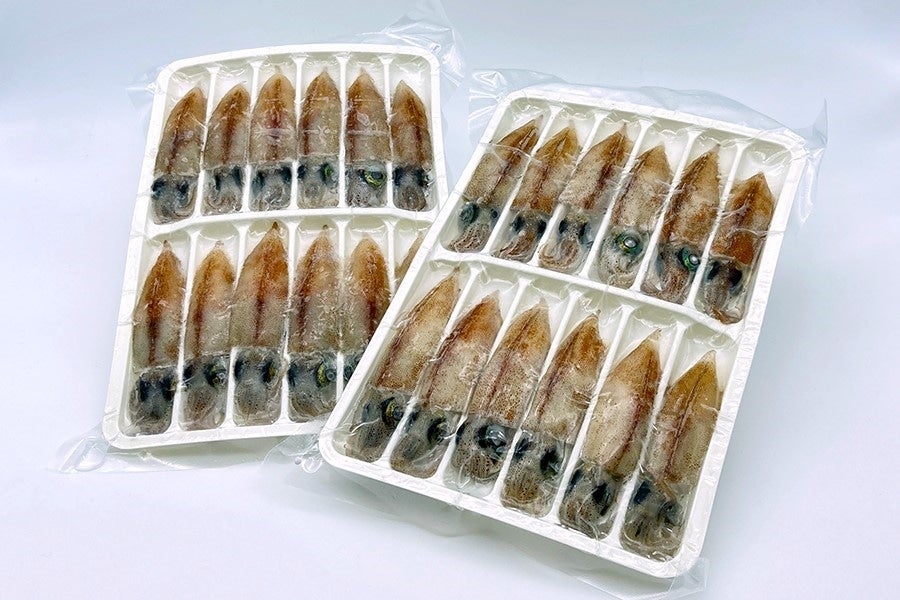 富山県(滑川)産 エサ用冷凍ホタルイカ600g×2 加わり