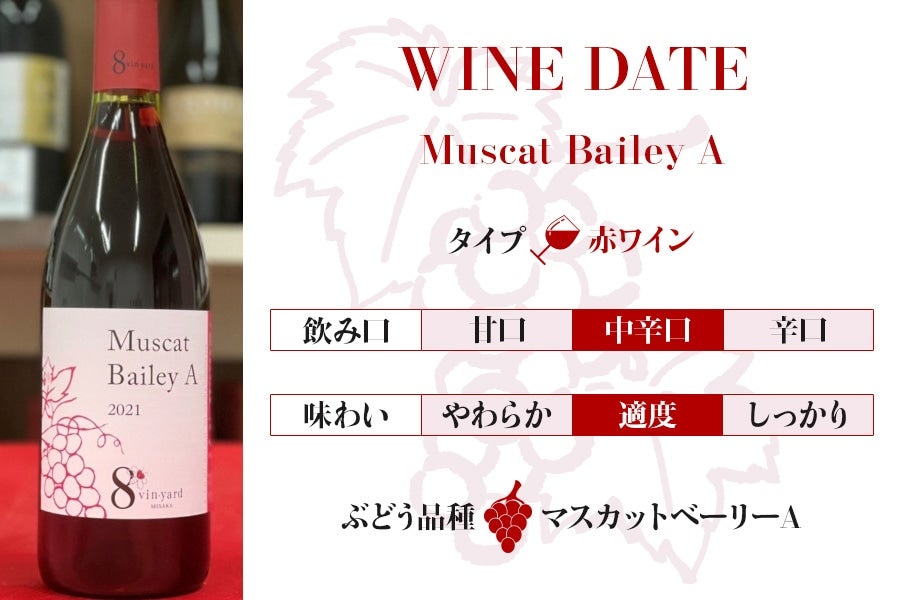 【ニュー山梨ワイン】マスカットベーリーA(赤ワイン/軽口)720mL