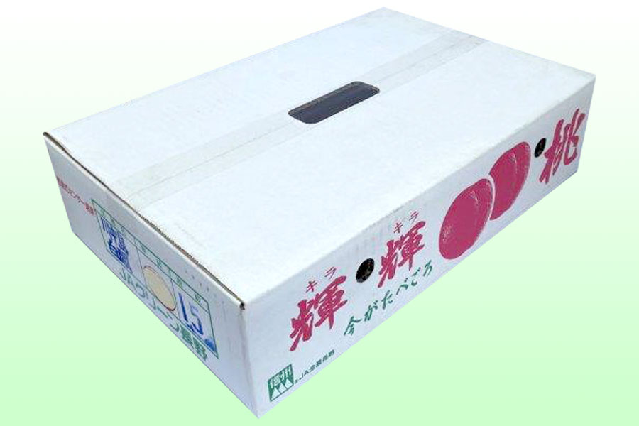 JAグリーン長野 輝々桃 中玉約5kg(16玉)×2箱 7月21日-8月10日頃発送