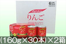 JAながの(みゆき) りんごジュース (160g×30本)×2箱