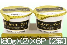 農協直販 はちみつヨーグルト (80g×2)×6パック【2箱 合計24個入】