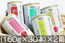 長野興農 信州りんごの味わい5種ジュースセット FT (160g×30本)×2箱