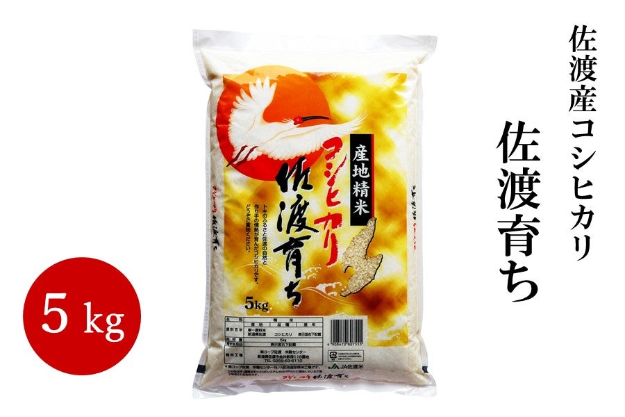 佐渡産コシヒカリ　通販　お取り寄せ　佐渡育ち　令和4年産:　5kg　ハロー！！ＪＡ全農にいがた|【ＪＡタウン】産地直送