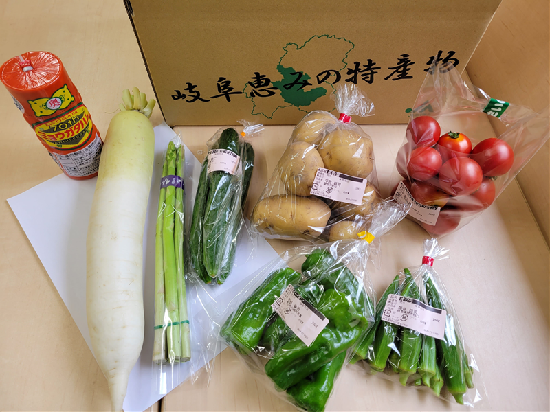ある日の「めぐみの野菜ボックス」 イメージ