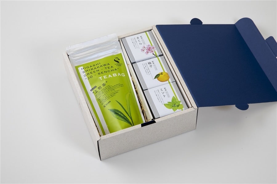 【母の日】東白川産 上煎茶とナチュラルフレーバーティー3種のセット