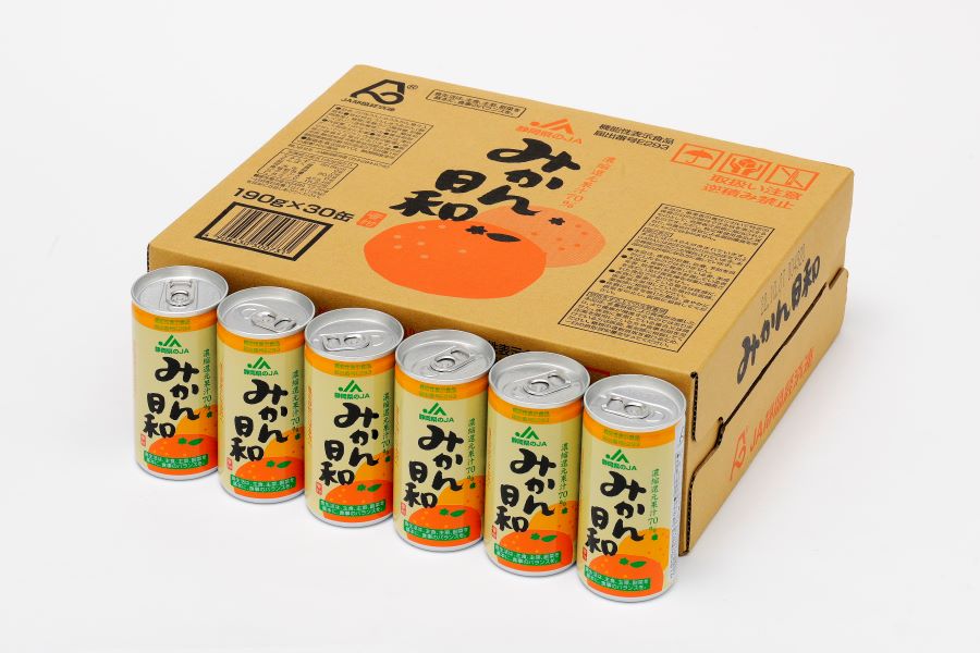 2箱】静岡みかん飲料「みかん日和」（果汁70％）1箱30缶×2箱