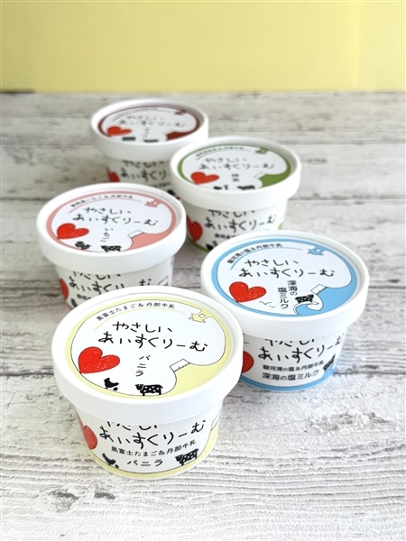 やさしいあいすくりーむ 10個セット（5種）＜丹那牛乳使用＞: しずおか