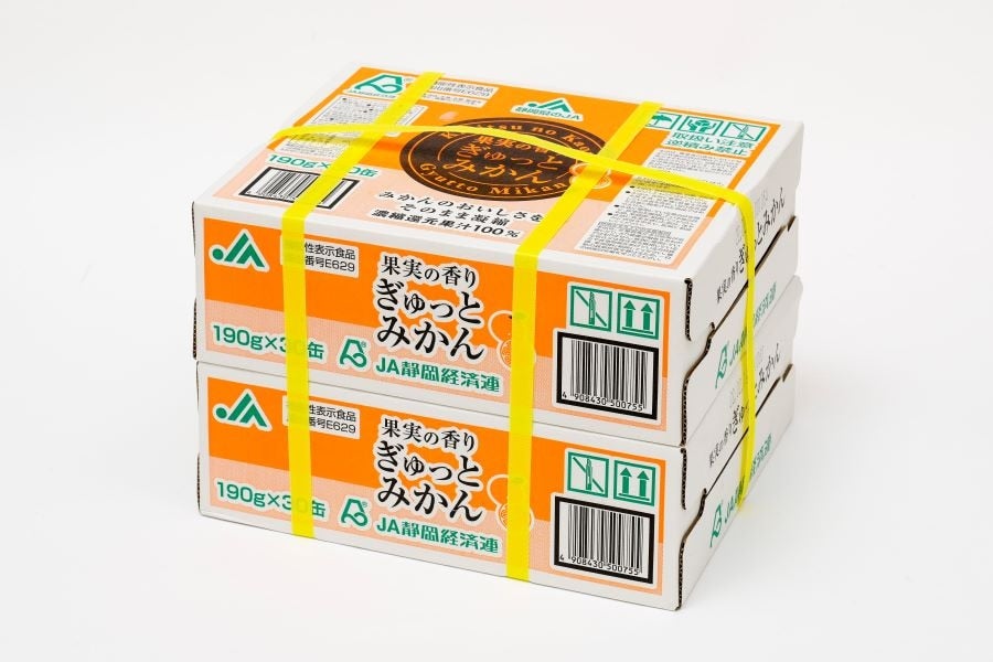 【２箱】静岡みかんジュース「果実の香り ぎゅっとみかん」（果汁100%）1箱30缶×２箱