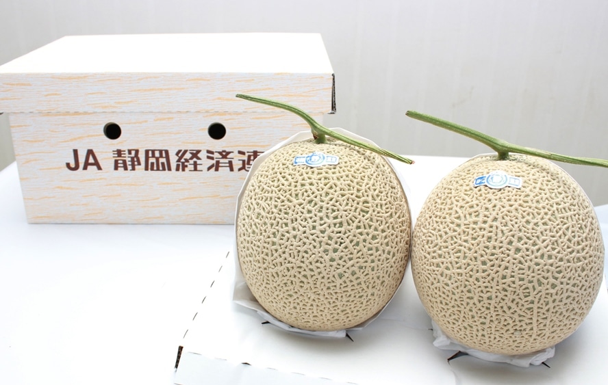 静岡県産マスクメロン JA遠州夢咲 出荷箱2玉: しずおか『手しお屋