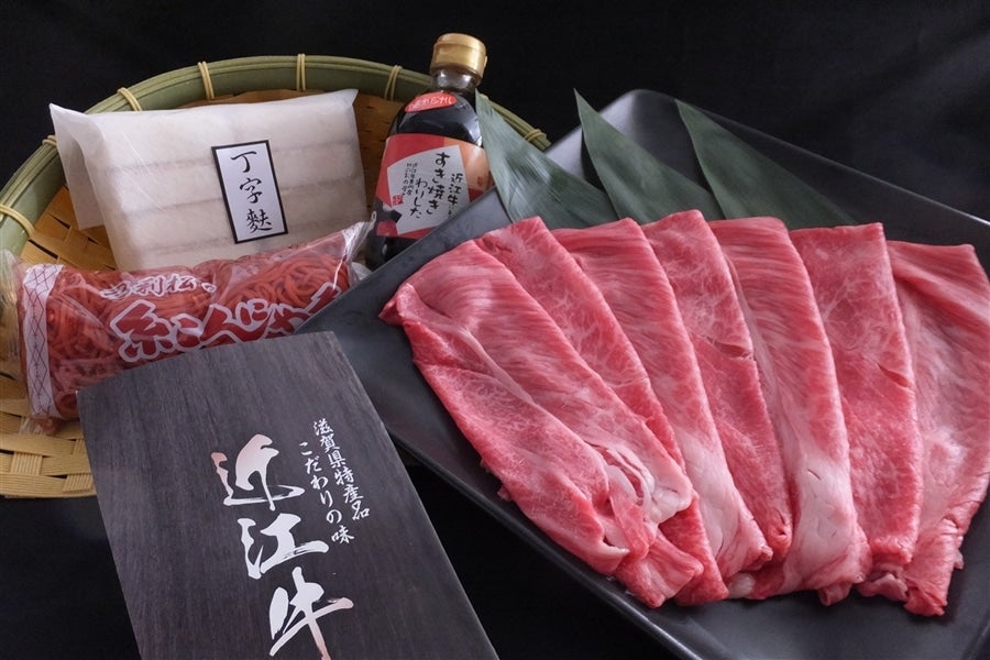 産地直送 通販 お取り寄せ夏の贈り物 冷蔵 近江牛すき焼きセット: 滋賀・近江・琵琶湖へ“きてか～な”|ＪＡタウン