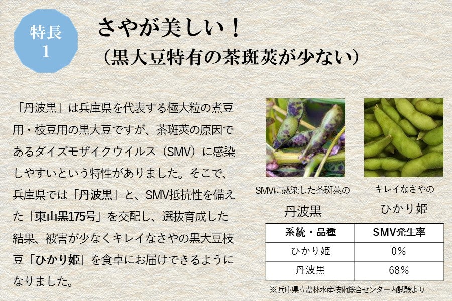 【2023年度終売】兵庫の新しい枝豆「ひかり姫」（200g×6P）
