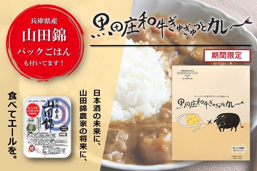 終売】◎緊急特別企画◎ 黒田庄和牛ぎゅぎゅっとカレー（山田錦パック