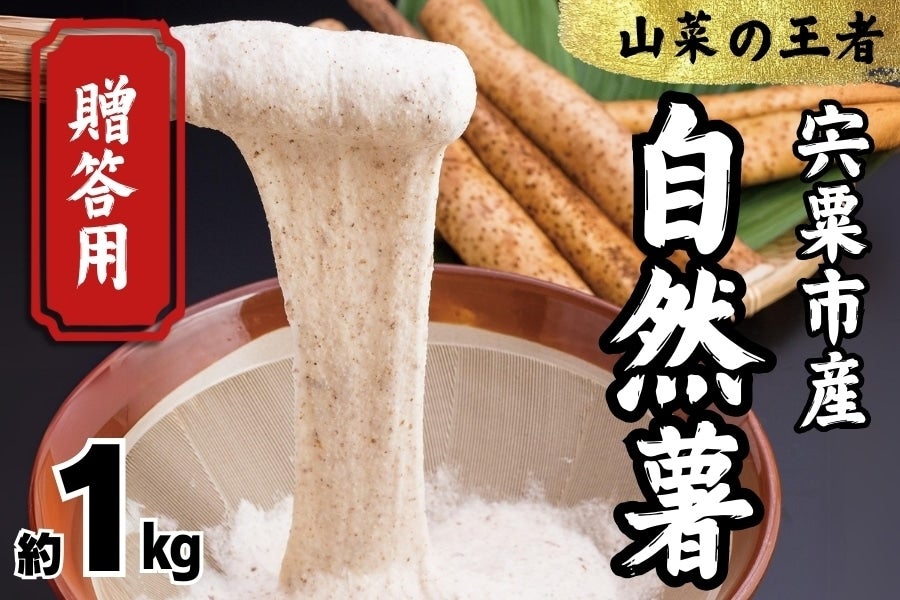 【お歳暮】宍粟市産 自然薯(1.0kg)
