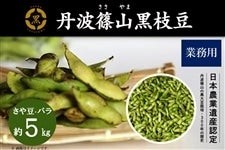 【2023年度終売】丹波篠山黒枝豆（業務用バラ 約5kg）