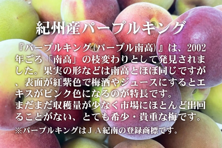 産地直送 通販 お取り寄せ冷凍パープルキング(パープル南高) 500g×4袋 (計2kg): ＪＡ紀南|ＪＡタウン