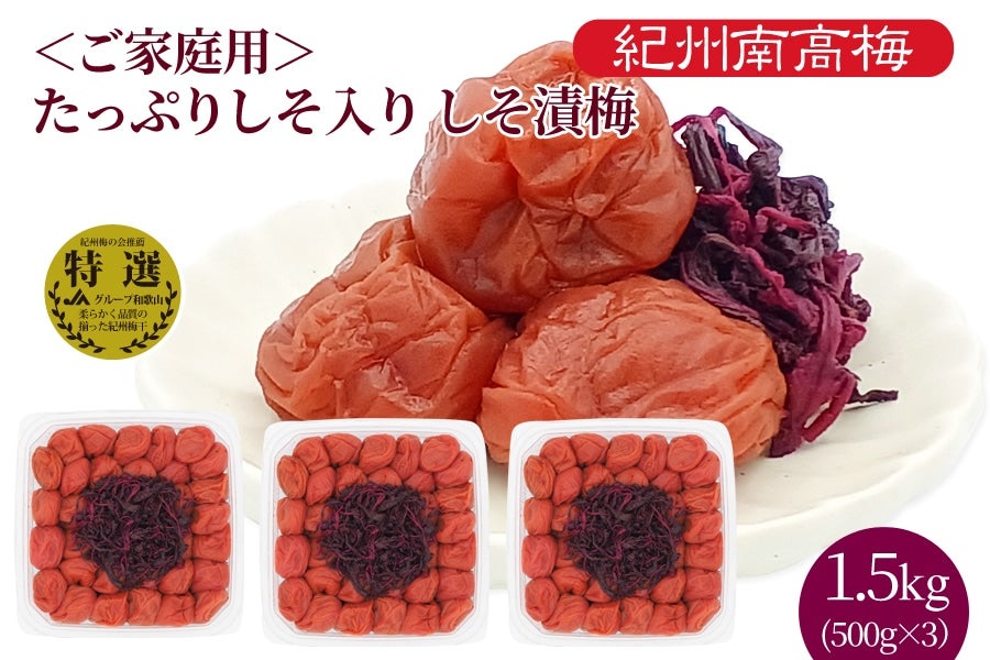 産地直送 通販 お取り寄せ 紀州南高梅 ご家庭用塩分８ しそ漬梅 500g 3 ｊａ紀南 ｊａタウン