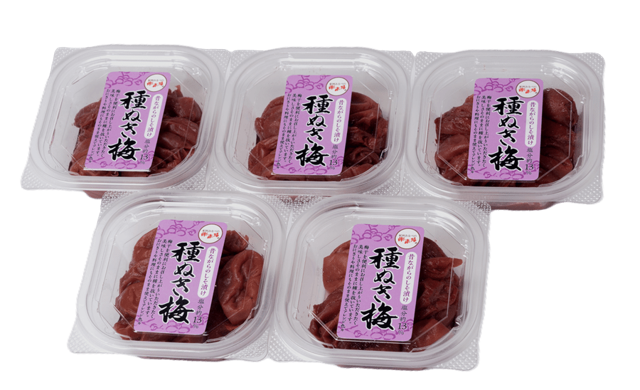 【母の日】紀州みなべの南高梅 ◆種ぬき梅◆しそ漬 95g×5個 塩分:約13% (紀州)
