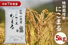 【特別栽培米】令和7年度産 こだわり米「にこまる」5kg(わかやま)