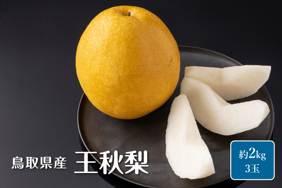 鳥取県産 王秋梨 (おうしゅう）3玉(約2kg): 全農とっとり JAタウン店