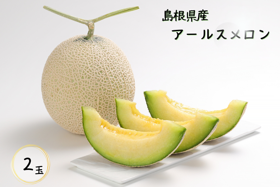 島根県産 アールスメロン2玉箱: しまね・うまいもんくらぶ
