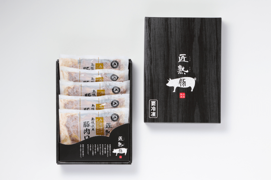 豚 匠熟豚ロース使用味噌漬け 100g×5: しまね・うまいもんくらぶ|【JA